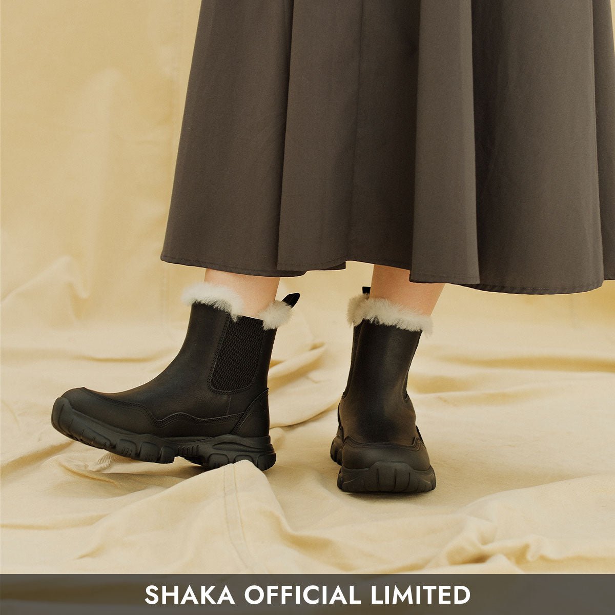 [SALE][SHAKA公式限定] ファー 付き サイドゴアブーツ TREK CHELSEA AT FUR [メンズ/レディース][2023 秋冬] SK-201OE - SHAKA(シャカ)公式オンラインストア