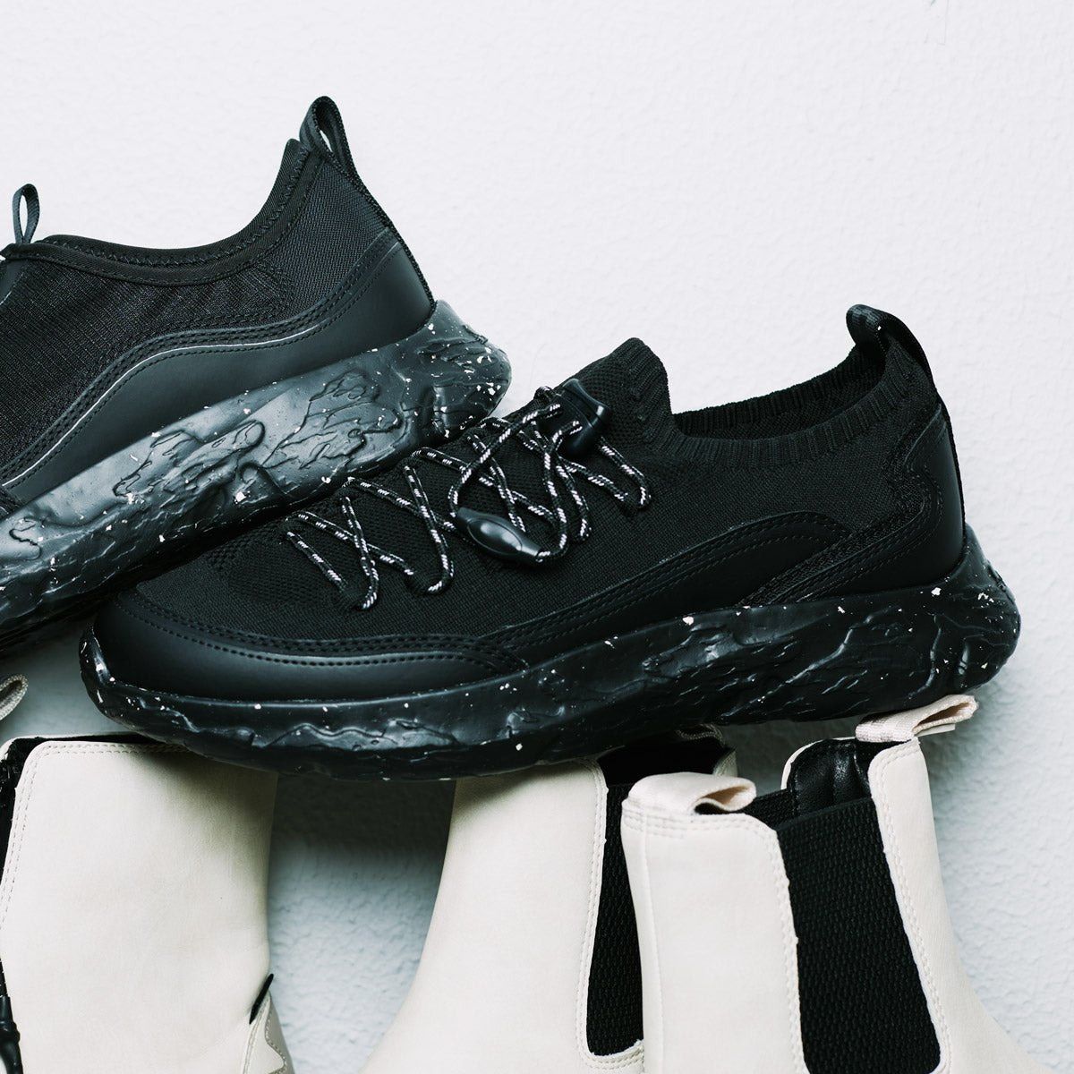 [予約/10月下旬入荷予定]SHAKA テックニットスニーカーBLK METEOR KNIT SXL [メンズ/レディース][2025 秋冬] SK - 328 - SHAKA(シャカ)公式オンラインストア