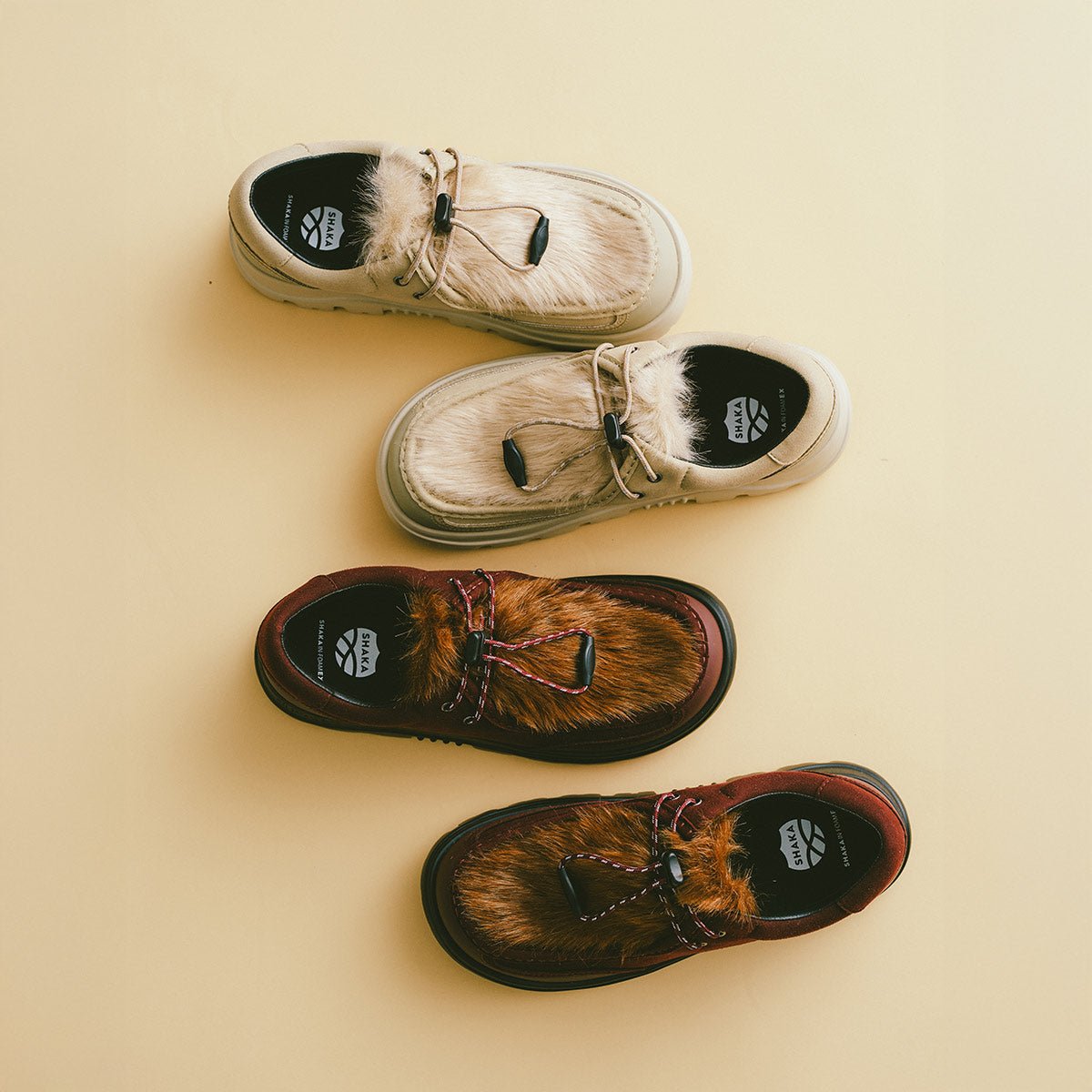 SHAKA ファー付きチロルモックシューズ TRAIL TYROL FUR MOC EX