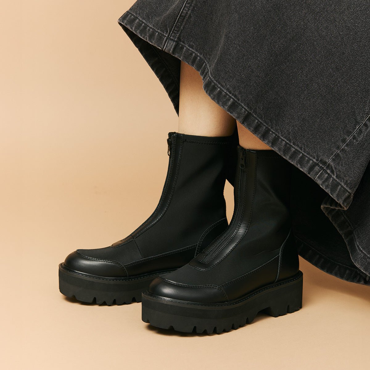 [予約/10月下旬入荷予定]SHAKA センタージップブーツZIP THICK TANK BOOTIE [レディース][2025 秋冬] SK - 333 - SHAKA(シャカ)公式オンラインストア