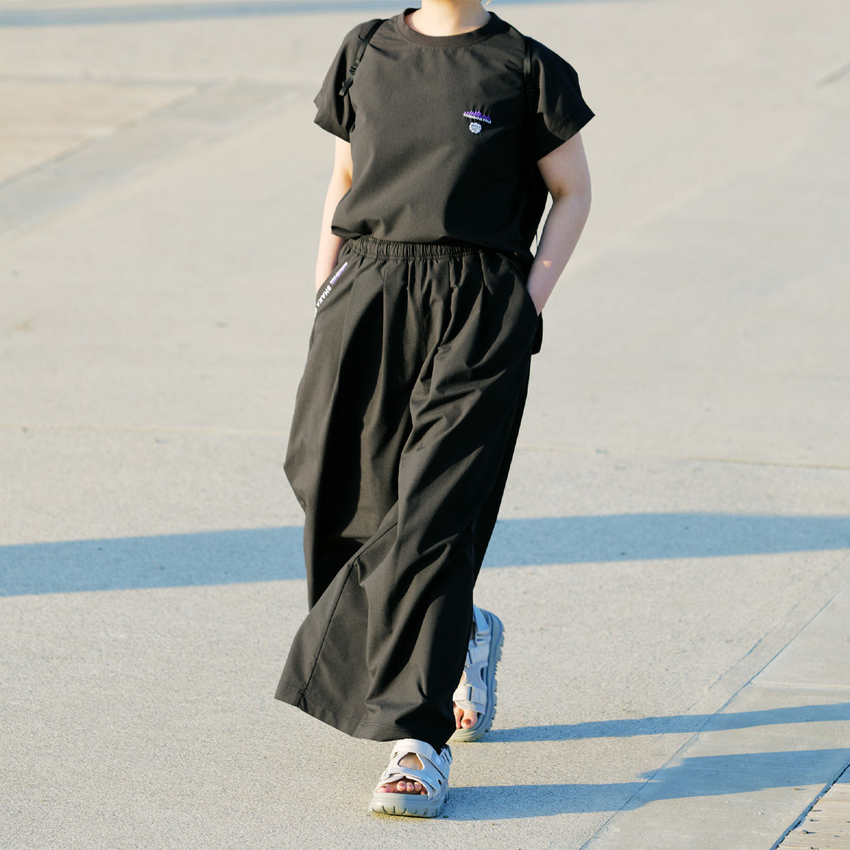 [販路限定][コラボ]SHAKA×THOUSAND MILE フレンチスリーブシャツ＆ワイドパンツ セットアップ [レディース][2025 春夏] SK-SG008TM