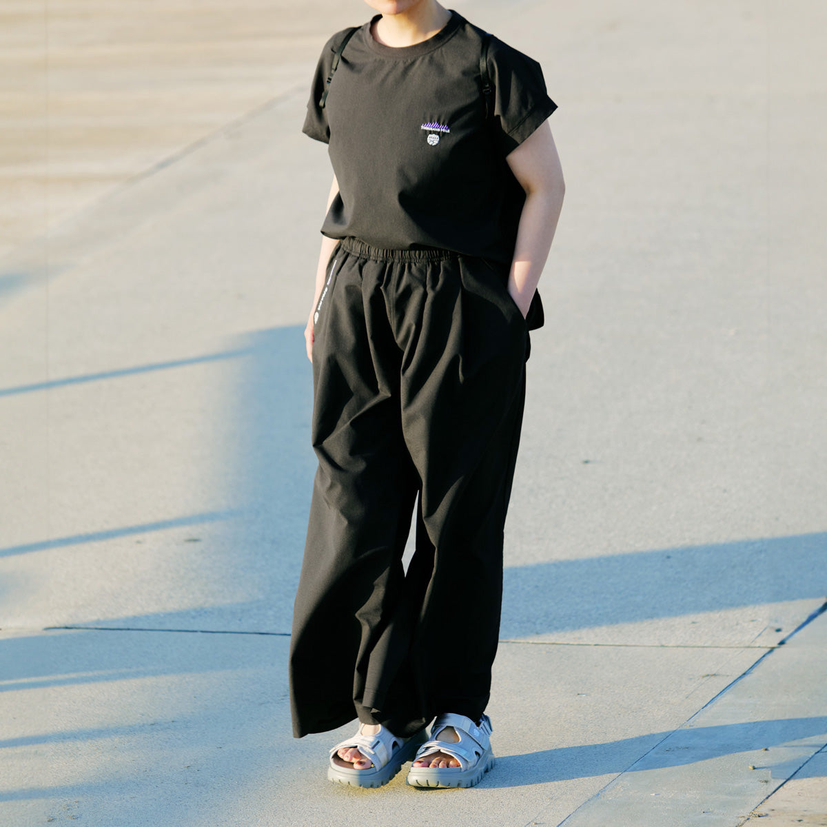 [販路限定][コラボ]SHAKA×THOUSAND MILE フレンチスリーブシャツ＆ワイドパンツ セットアップ [レディース][2025 春夏] SK-SG008TM