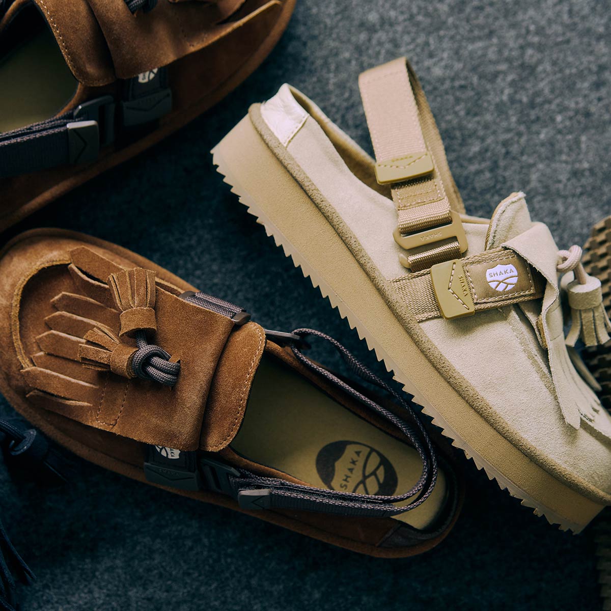 [予約/4月下旬入荷予定] SHAKA ミュールサンダル MOC MULE TASSEL SUEDE [メンズ/レディース][2026 春夏][SK - 296] - SHAKA(シャカ)公式オンラインストア