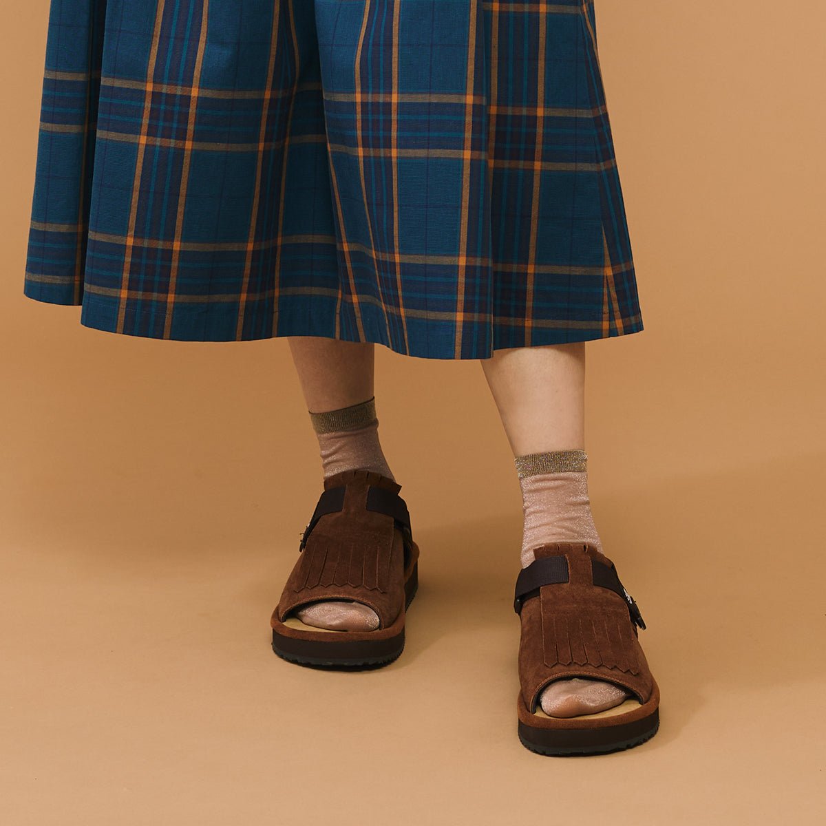 SHAKA ミュールサンダル OPEN TOE MULE KILT SUEDE [メンズ/レディース
