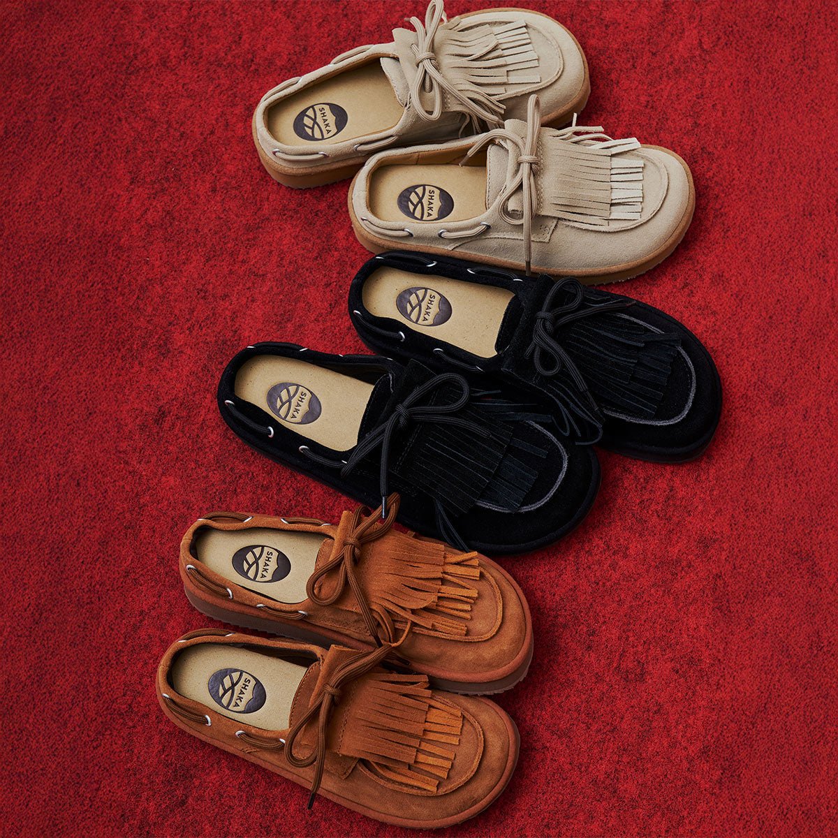 [予約/9月下旬入荷予定] SHAKA ミュールサンダル TIPI BOAT MOC MULE SUEDE [メンズ/レディース][2026 秋冬][SK-372] - SHAKA(シャカ)公式オンラインストア