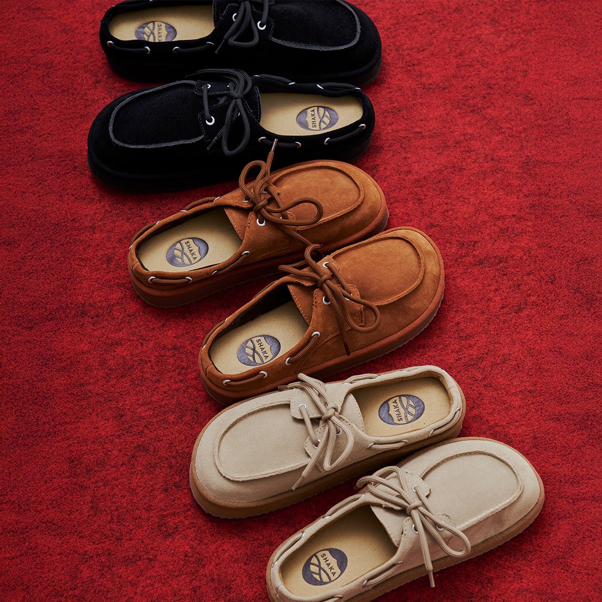 [予約/9月下旬入荷予定] SHAKA ミュールサンダル TIPI BOAT MOC MULE SUEDE [メンズ/レディース][2026 秋冬][SK-372] - SHAKA(シャカ)公式オンラインストア