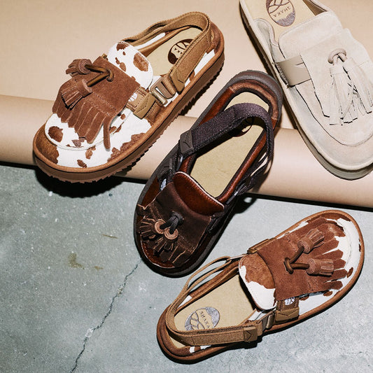 [予約/9月下旬入荷予定]SHAKA キルトタッセル付きミュールサンダルMOC MULE TASSEL COWHAIR [メンズ/レディース][2025 秋冬] SK - 339 - SHAKA(シャカ)公式オンラインストア