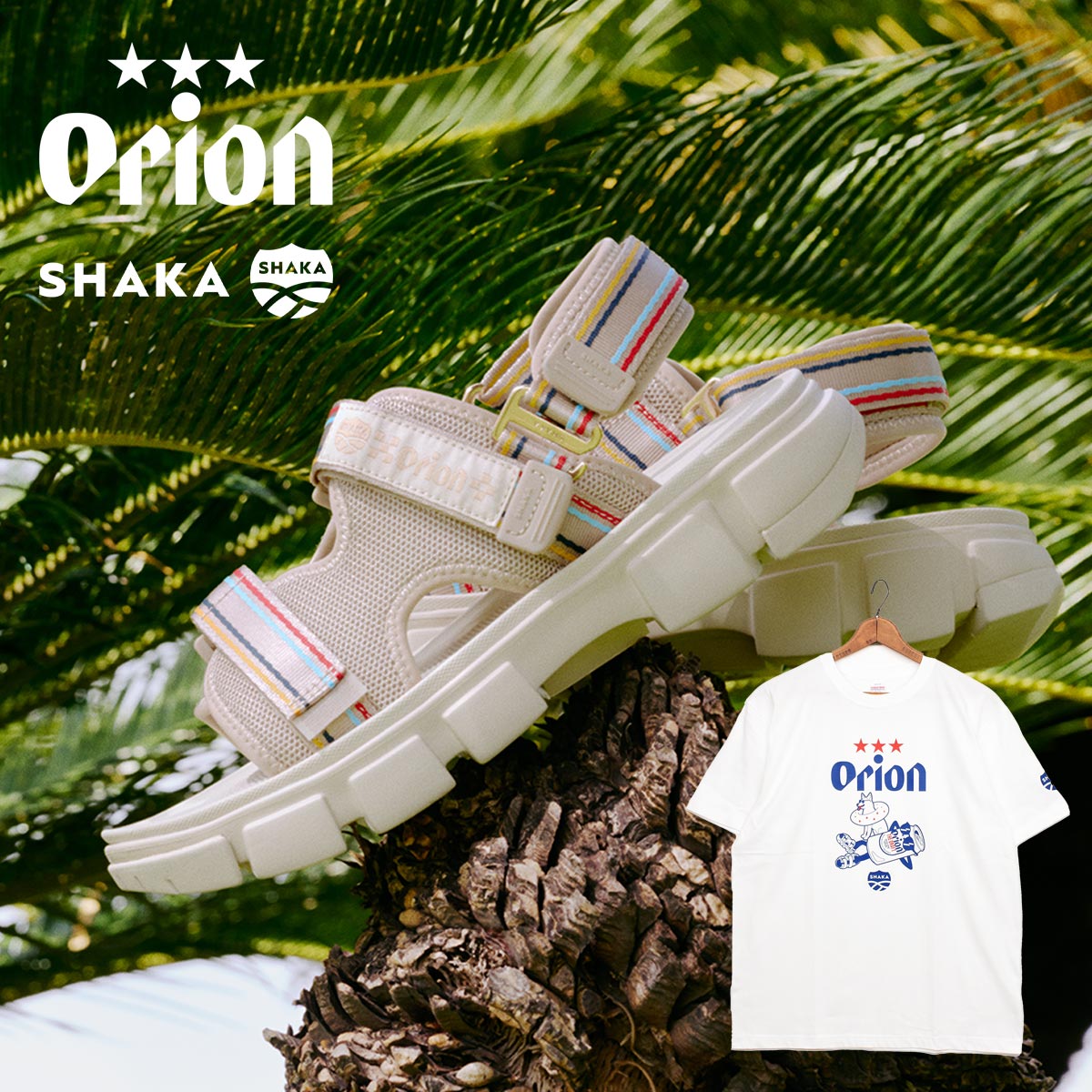 [コラボTシャツセット][別注] Orion Beer × SHAKA コラボレーション サンダル CHILL OUT SF for Orion Beer [メンズ/レディース][2024 春夏] SK-185OB
