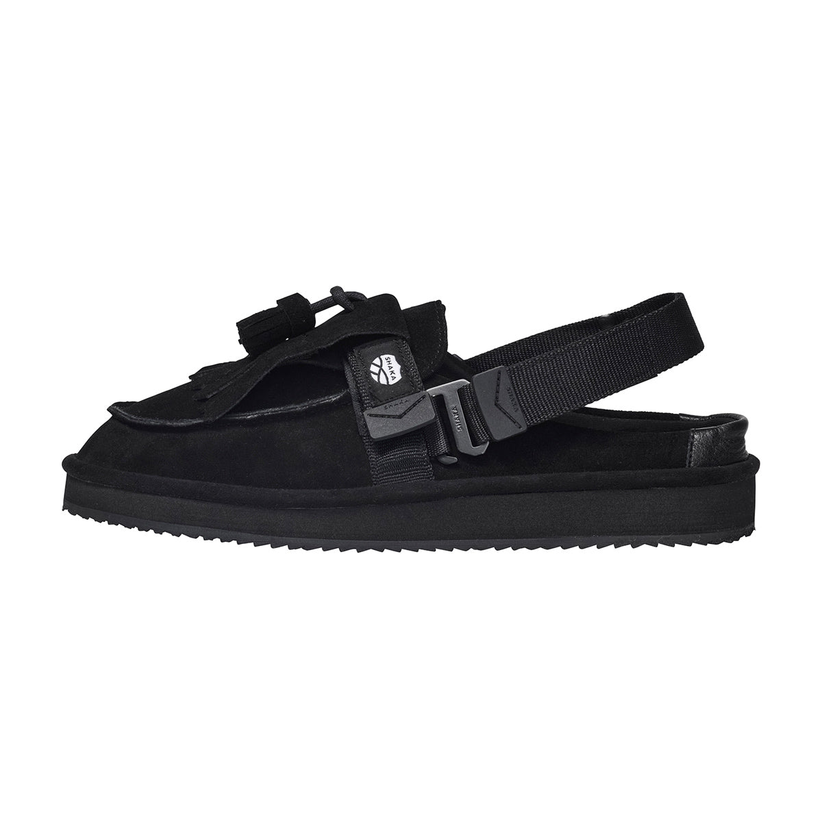 SHAKA（シャカ）秋冬 キルトタッセル ミュール サンダル メンズ26cm SHAKA キルトタッセル サンダル MOC MULE TASSEL SUEDE [メンズ