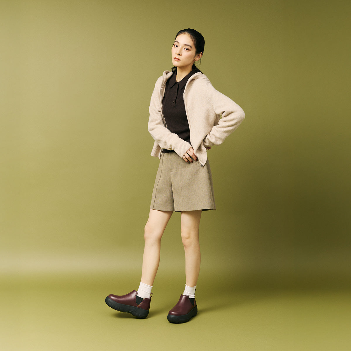 SHAKA ショート丈サイドゴアブーツSHORT CHELSEA EVOL CHUNKY [レディース][2025 秋冬] SK-336