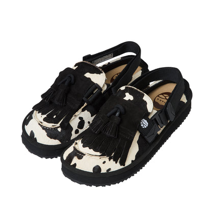 【予約/9月下旬入荷予定】 SHAKA キルトタッセル付きミュールサンダルMOC MULE TASSEL COWHAIR [メンズ/レディース][2026 秋冬] SK-339