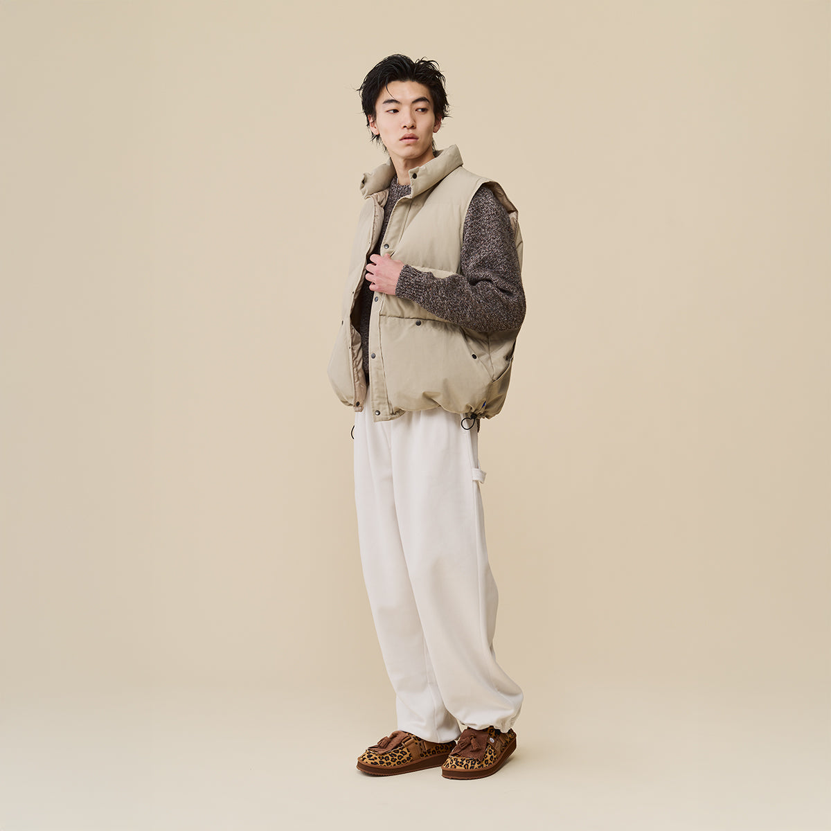 【予約/9月下旬入荷予定】 SHAKA キルトタッセル付きミュールサンダルMOC MULE TASSEL COWHAIR [メンズ/レディース][2026 秋冬] SK-339