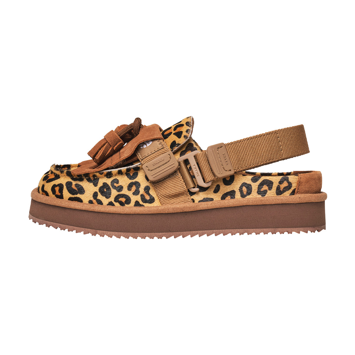 SHAKA キルトタッセル付きミュールサンダルMOC MULE TASSEL COWHAIR [メンズ/レディース][2026 秋冬] SK-339
