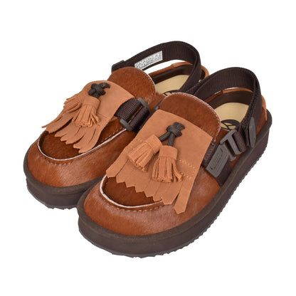SHAKA キルトタッセル付きミュールサンダルMOC MULE TASSEL COWHAIR [メンズ/レディース][2026 秋冬] SK-339