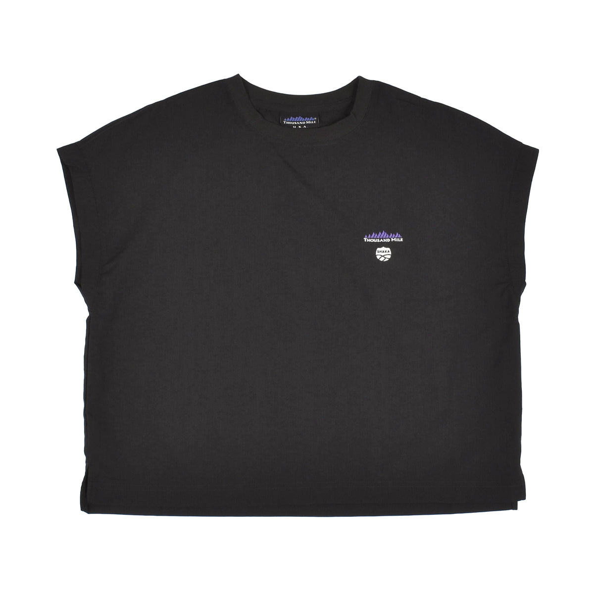 [販路限定][コラボ]SHAKA×THOUSAND MILE フレンチスリーブシャツ＆ワイドパンツ セットアップ [レディース][2025 春夏] SK-SG008TM