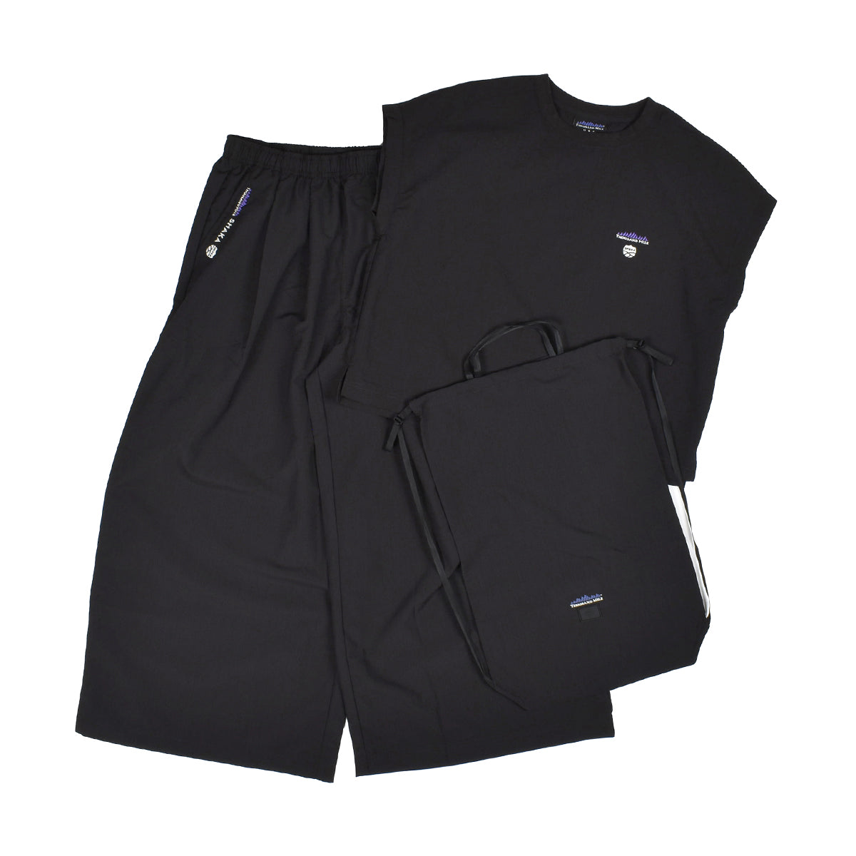 [販路限定][コラボ]SHAKA×THOUSAND MILE フレンチスリーブシャツ＆ワイドパンツ セットアップ [レディース][2025 春夏] SK-SG008TM