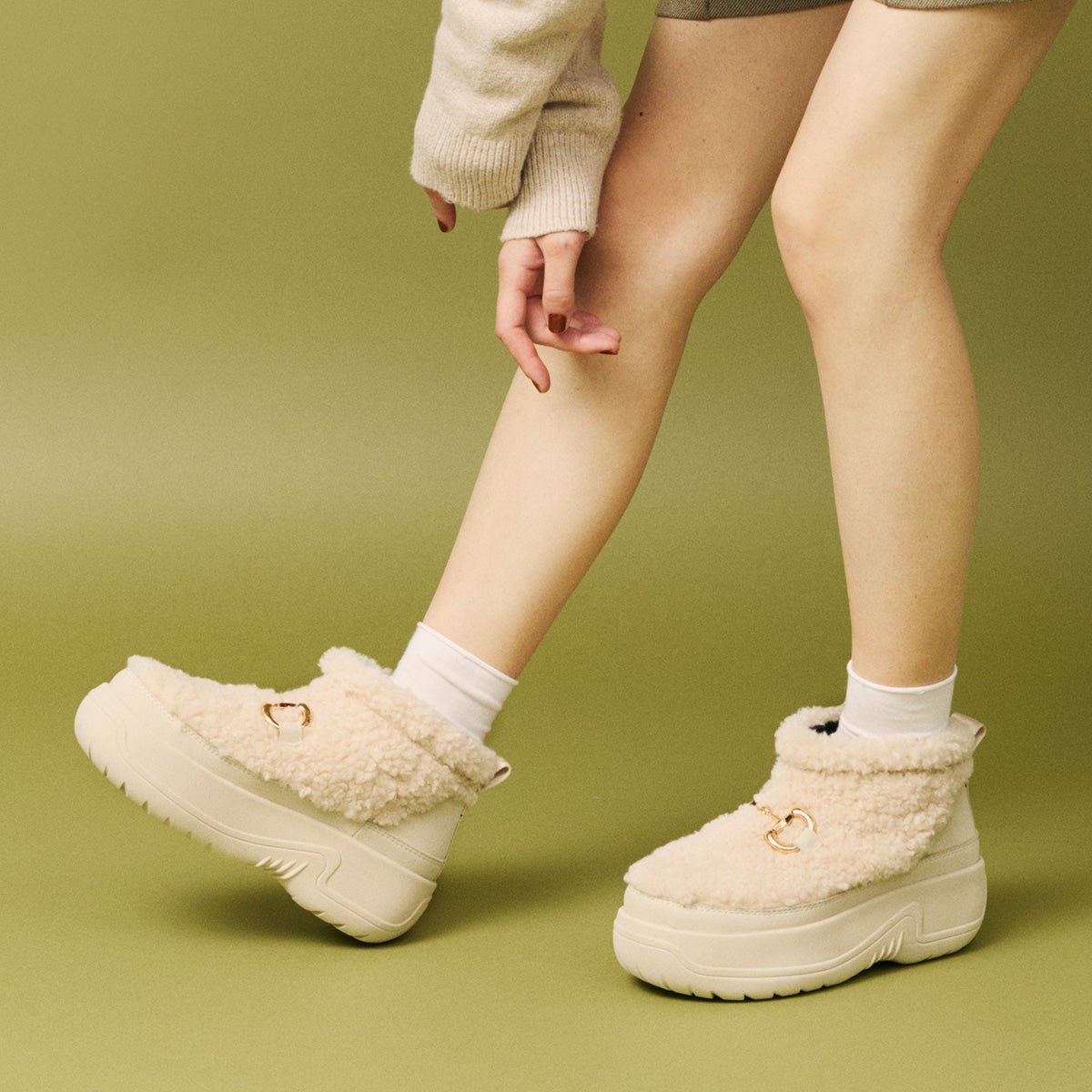 SHAKA ビット付き厚底ボアブーツBIT BOA BOOTIE EVOL CHUNKY