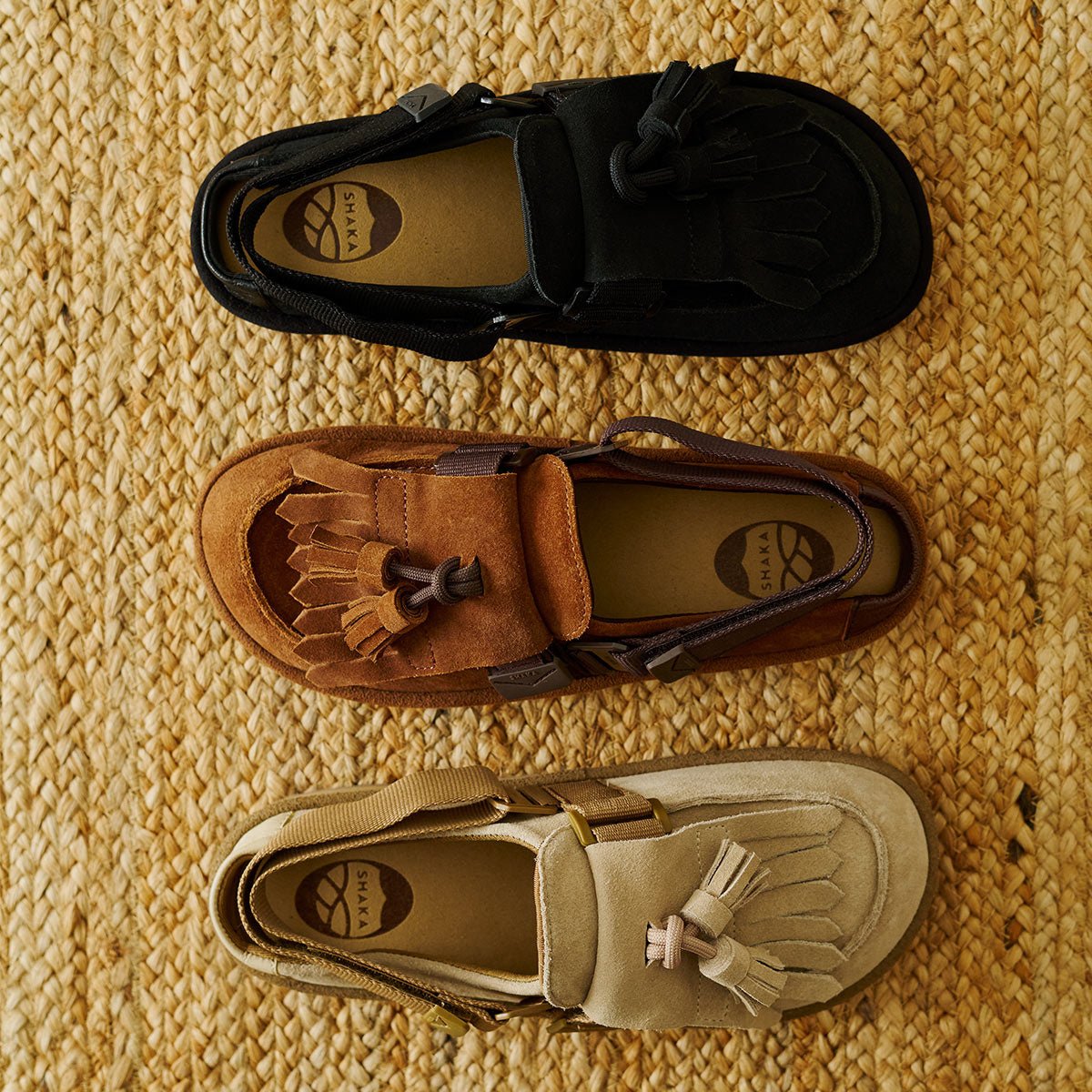 SHAKA キルトタッセル付きミュールサンダルMOC MULE TASSEL SUEDE [メンズ/レディース][2025 秋冬] SK - 296 - SHAKA(シャカ)公式オンラインストア