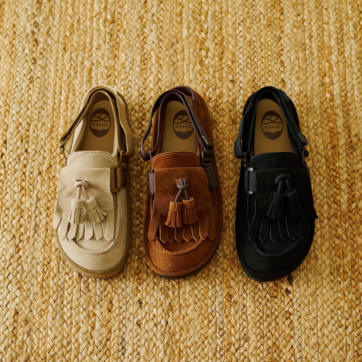 SHAKA キルトタッセル付きミュールサンダルMOC MULE TASSEL SUEDE [メンズ/レディース][2025 秋冬] SK - 296 - SHAKA(シャカ)公式オンラインストア