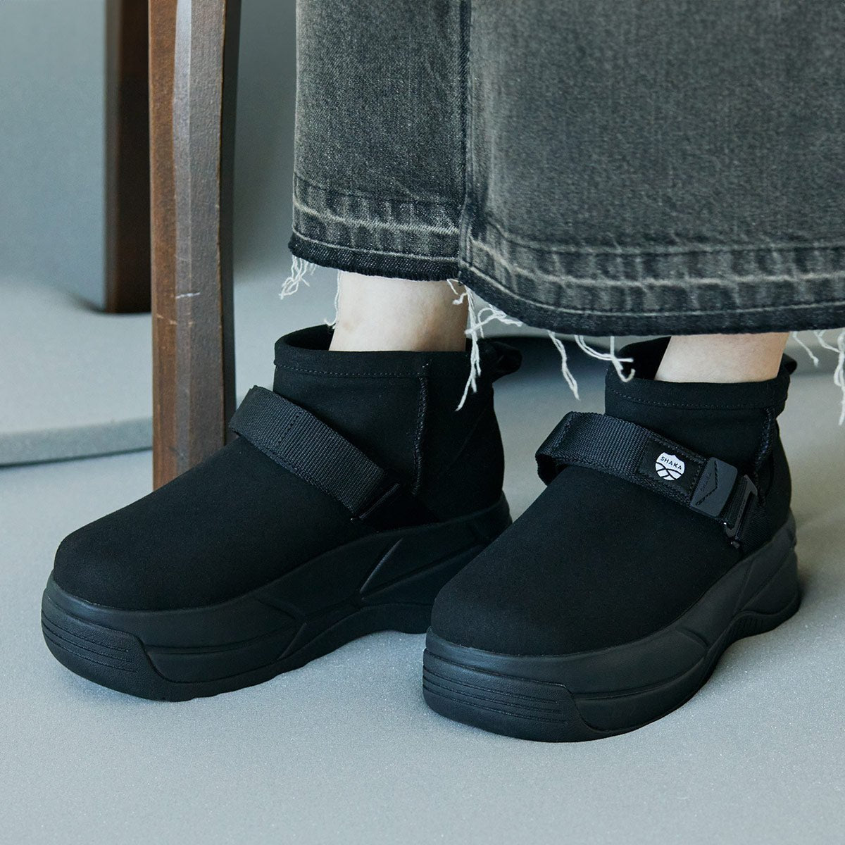 SHAKA 厚底ショートムートンブーツSHORT MOUTON BOOTIE CHUNKY [レディース][2025 秋冬] SK - 299 - SHAKA(シャカ)公式オンラインストア