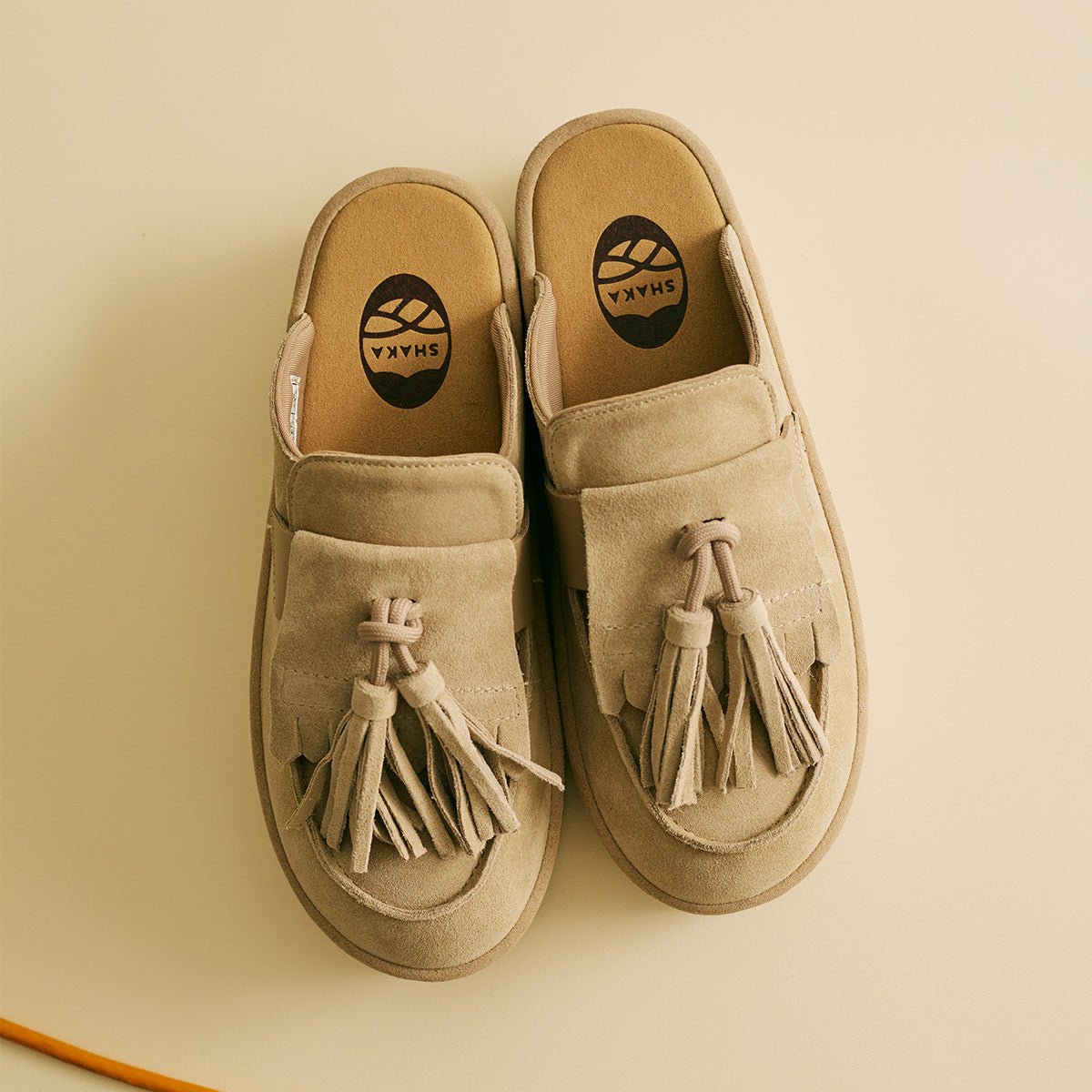 SHAKA キルトタッセル付き厚底ミュールサンダルTASSEL LOAFER MULE
