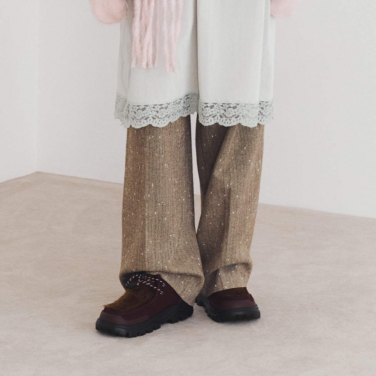 SHAKA ファー付きチロルモックシューズ TRAIL TYROL FUR MOC EX